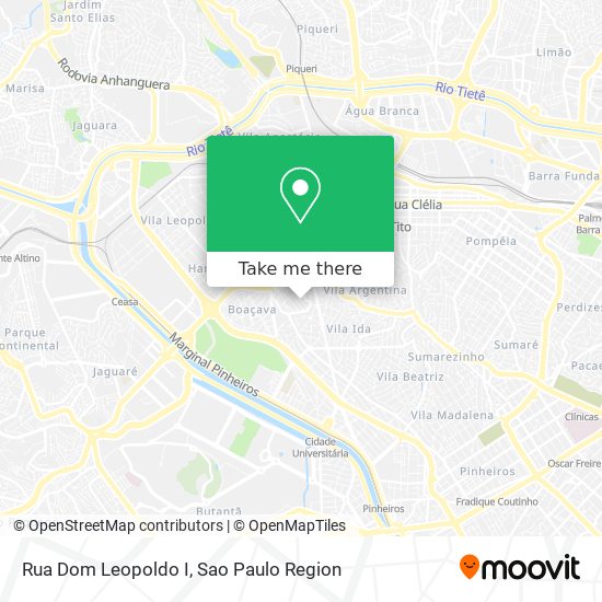 Rua Dom Leopoldo I map