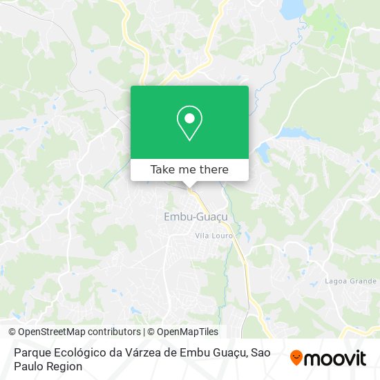 Mapa Parque Ecológico da Várzea de Embu Guaçu