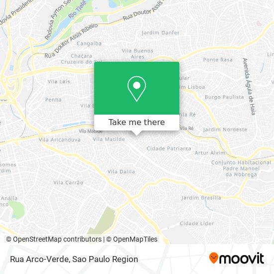 Rua Arco-Verde map