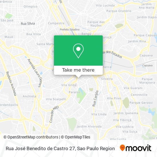 Rua José Benedito de Castro 27 map