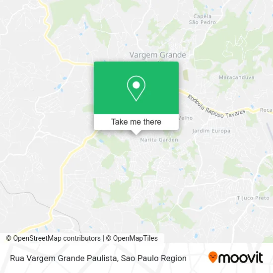 Rua Vargem Grande Paulista map