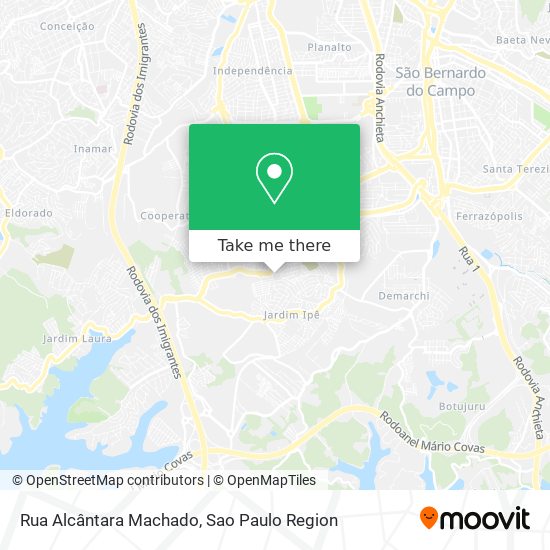 Mapa Rua Alcântara Machado