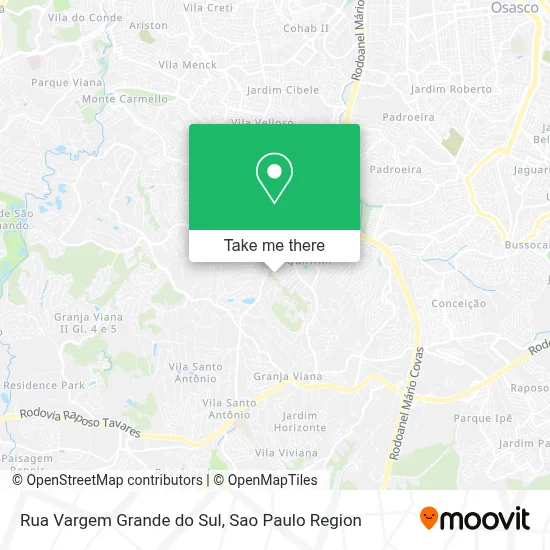 Rua Vargem Grande do Sul map