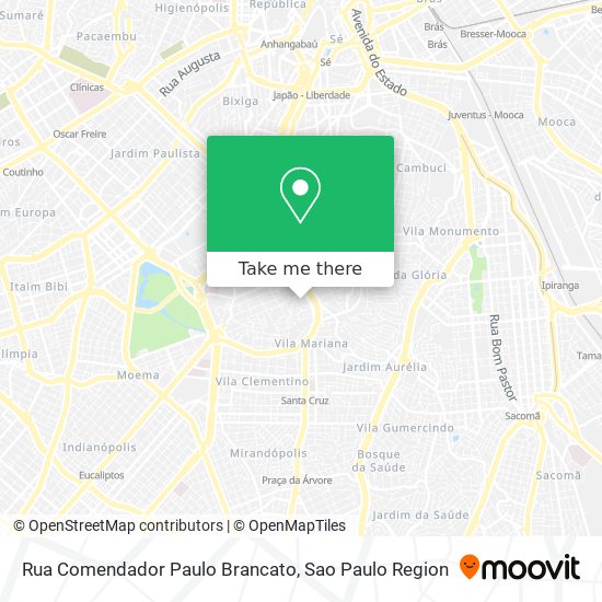 Mapa Rua Comendador Paulo Brancato