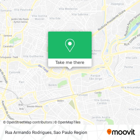 Mapa Rua Armando Rodrigues