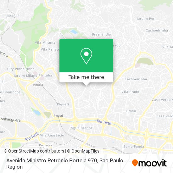 Avenida Ministro Petrônio Portela 970 map