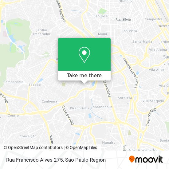 Mapa Rua Francisco Alves 275