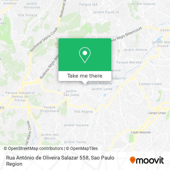 Rua Antônio de Oliveira Salazar 558 map