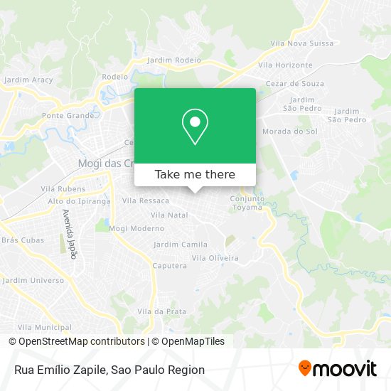 Mapa Rua Emílio Zapile