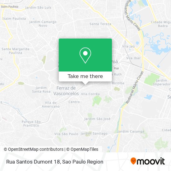 Mapa Rua Santos Dumont 18