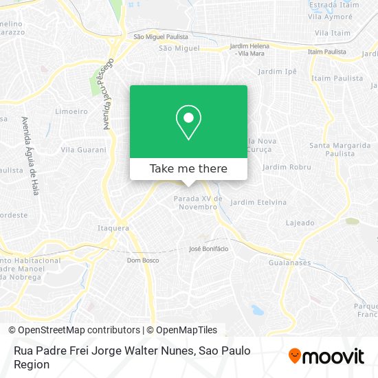 Rua Padre Frei Jorge Walter Nunes map