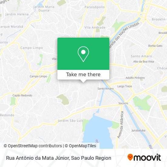 Mapa Rua Antônio da Mata Júnior