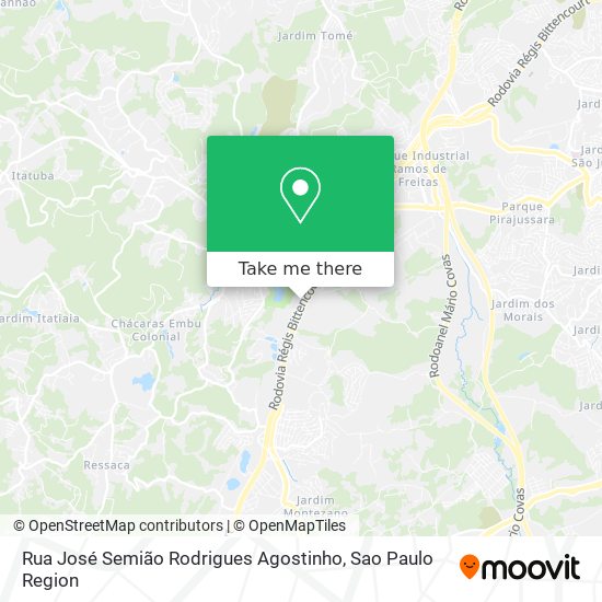Rua José Semião Rodrigues Agostinho map