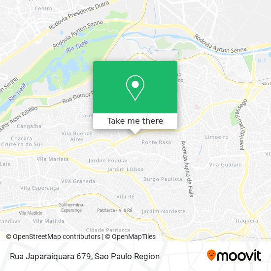 Mapa Rua Japaraiquara 679