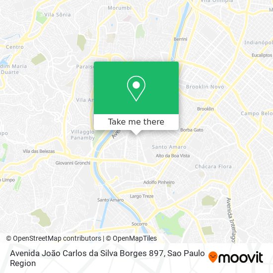 Mapa Avenida João Carlos da Silva Borges 897