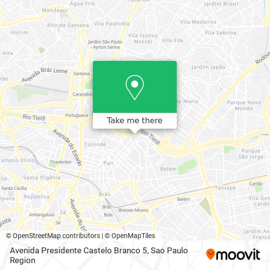 Mapa Avenida Presidente Castelo Branco 5