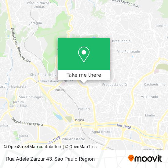 Mapa Rua Adele Zarzur 43