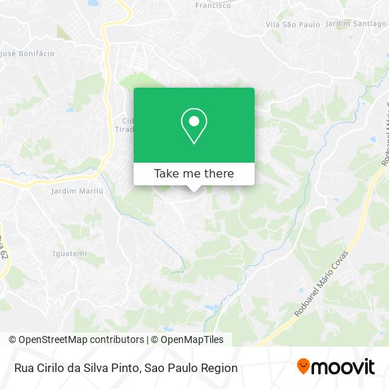 Mapa Rua Cirilo da Silva Pinto