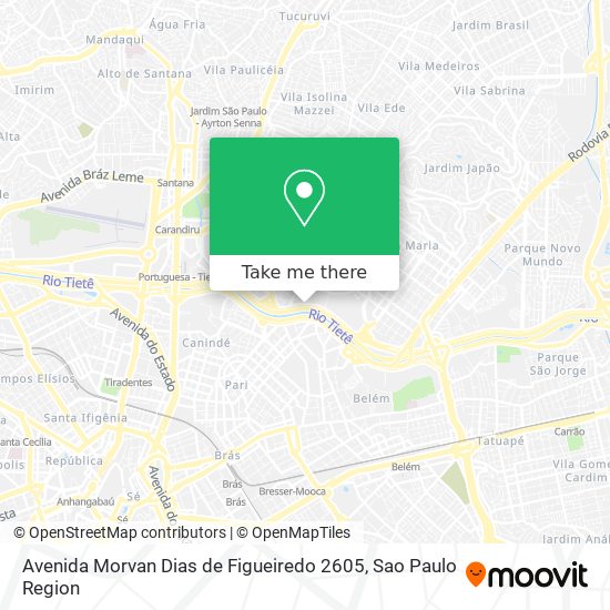 Avenida Morvan Dias de Figueiredo 2605 map