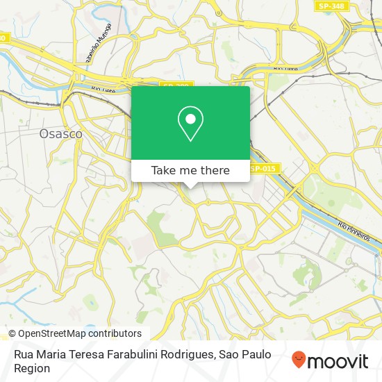Mapa Rua Maria Teresa Farabulini Rodrigues