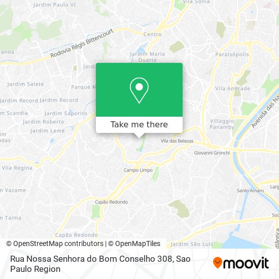 Mapa Rua Nossa Senhora do Bom Conselho 308