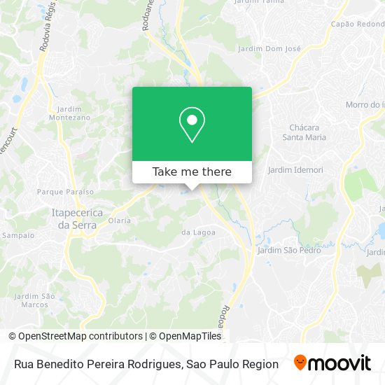 Rua Benedito Pereira Rodrigues map