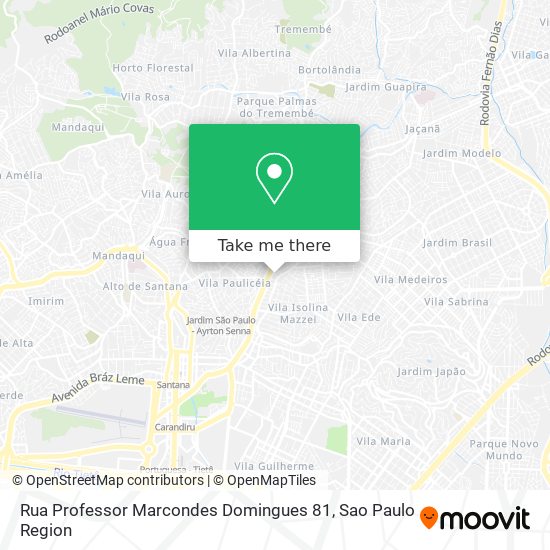 Rua Professor Marcondes Domingues 81 map