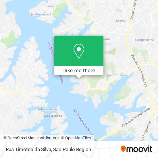 Mapa Rua Timóteo da Silva