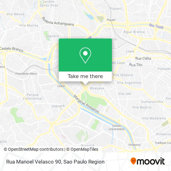 Rua Manoel Velasco 90 map