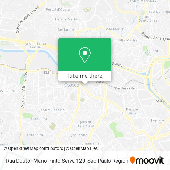 Mapa Rua Doutor Mario Pinto Serva 120