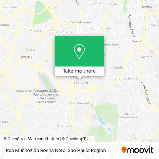 Mapa Rua Munhoz da Rocha Neto