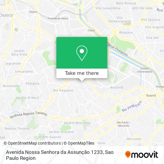 Avenida Nossa Senhora da Assunção 1233 map