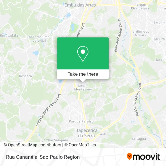 Rua Cananéia map