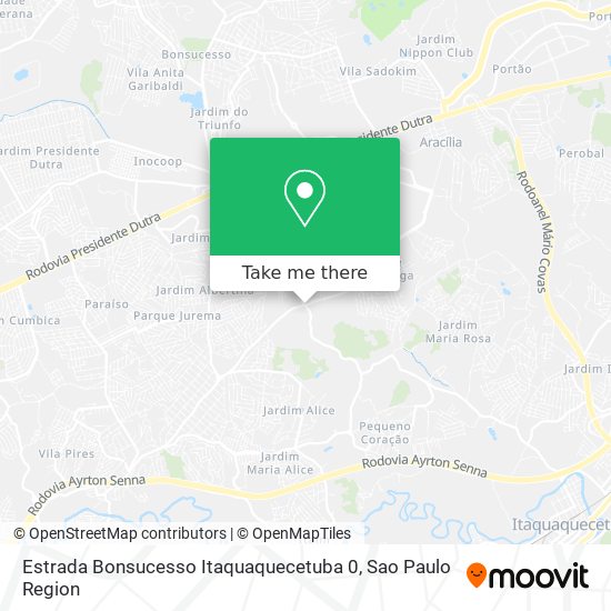 Mapa Estrada Bonsucesso Itaquaquecetuba 0