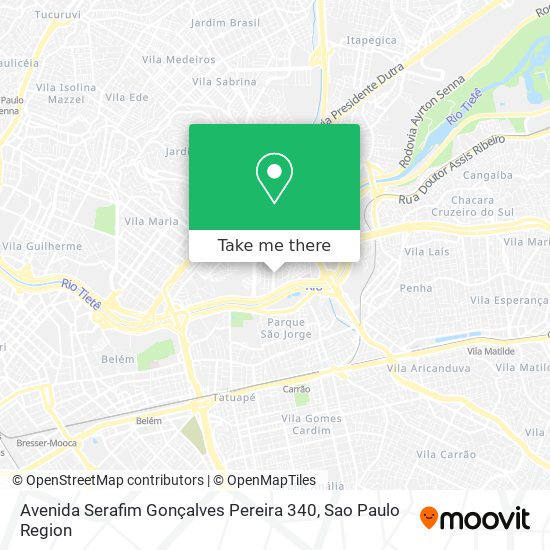 Mapa Avenida Serafim Gonçalves Pereira 340