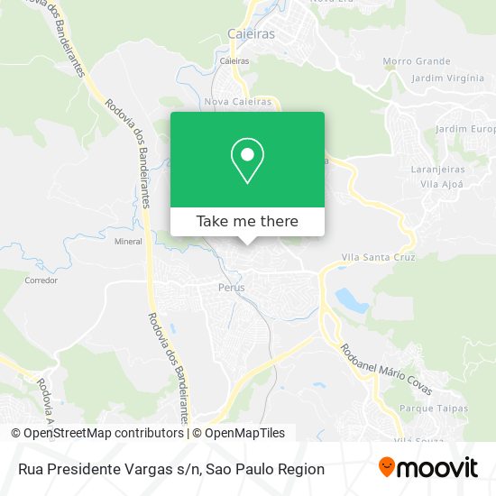 Rua Presidente Vargas s/n map