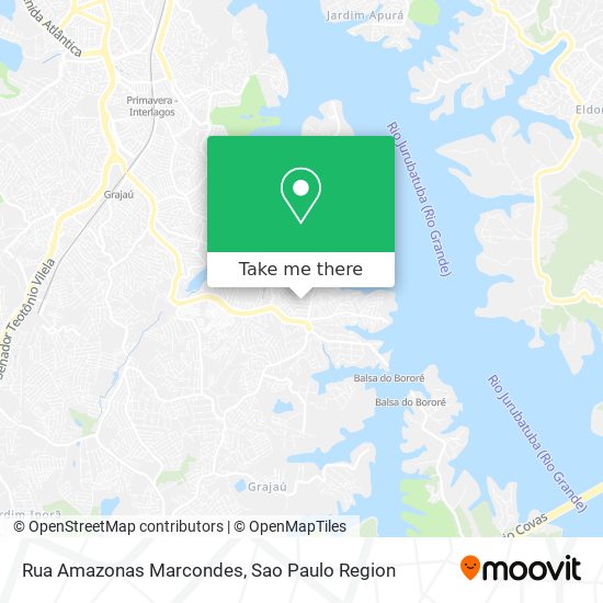 Mapa Rua Amazonas Marcondes