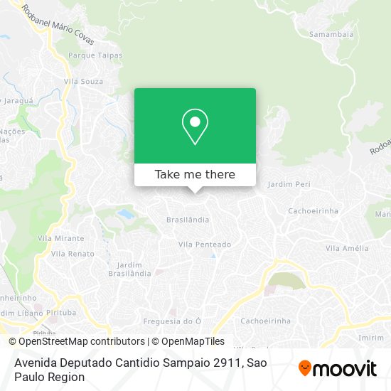 Mapa Avenida Deputado Cantidio Sampaio 2911