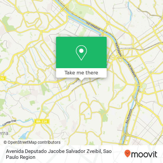 Avenida Deputado Jacobe Salvador Zveibil map