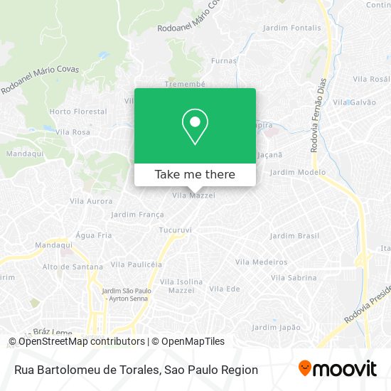 Rua Bartolomeu de Torales map