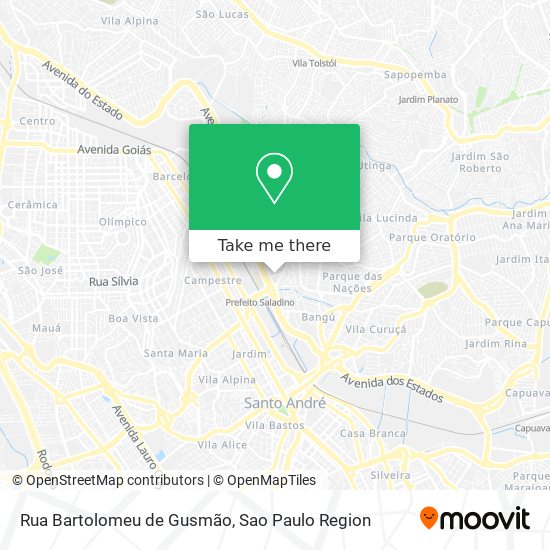 Rua Bartolomeu de Gusmão map