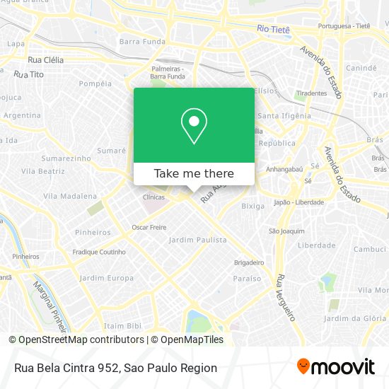 Rua Bela Cintra 952 map