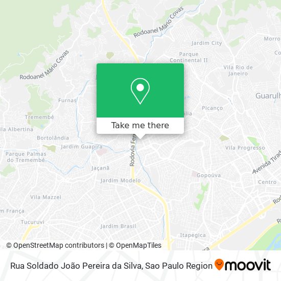 Rua Soldado João Pereira da Silva map