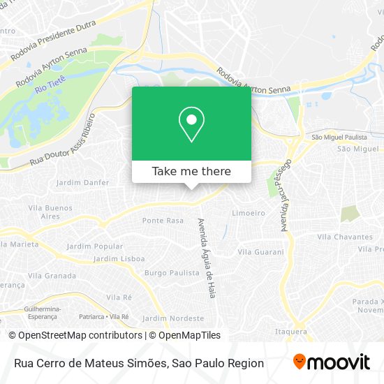 Rua Cerro de Mateus Simões map