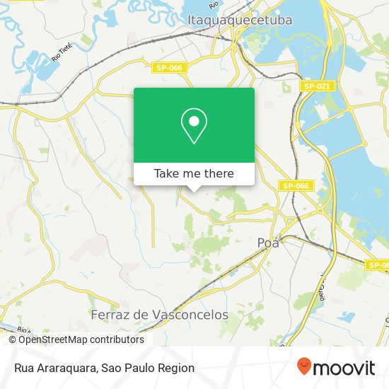 Rua Araraquara map