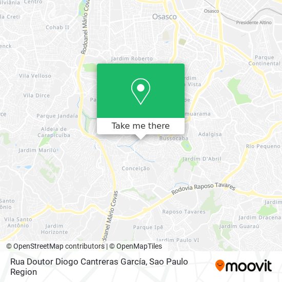 Rua Doutor Diogo Cantreras García map