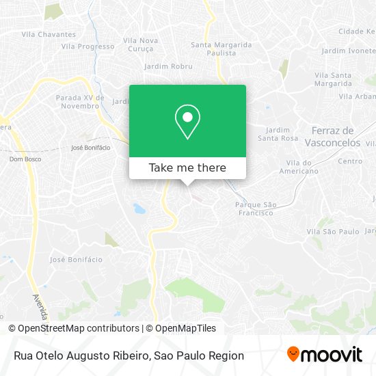 Rua Otelo Augusto Ribeiro map