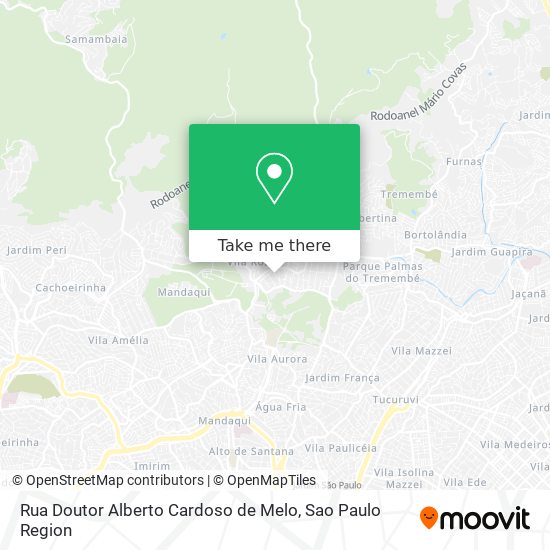 Mapa Rua Doutor Alberto Cardoso de Melo