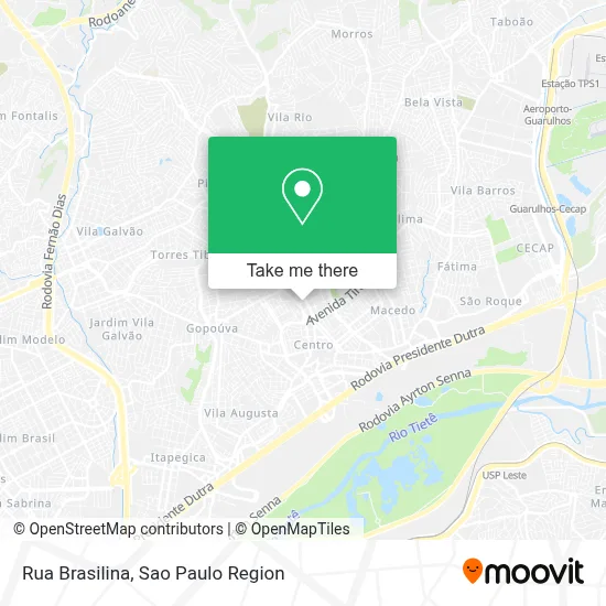Rua Brasilina map