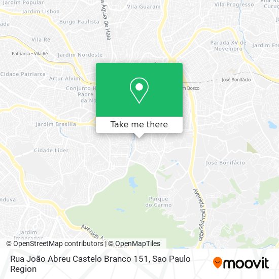 Rua João Abreu Castelo Branco 151 map
